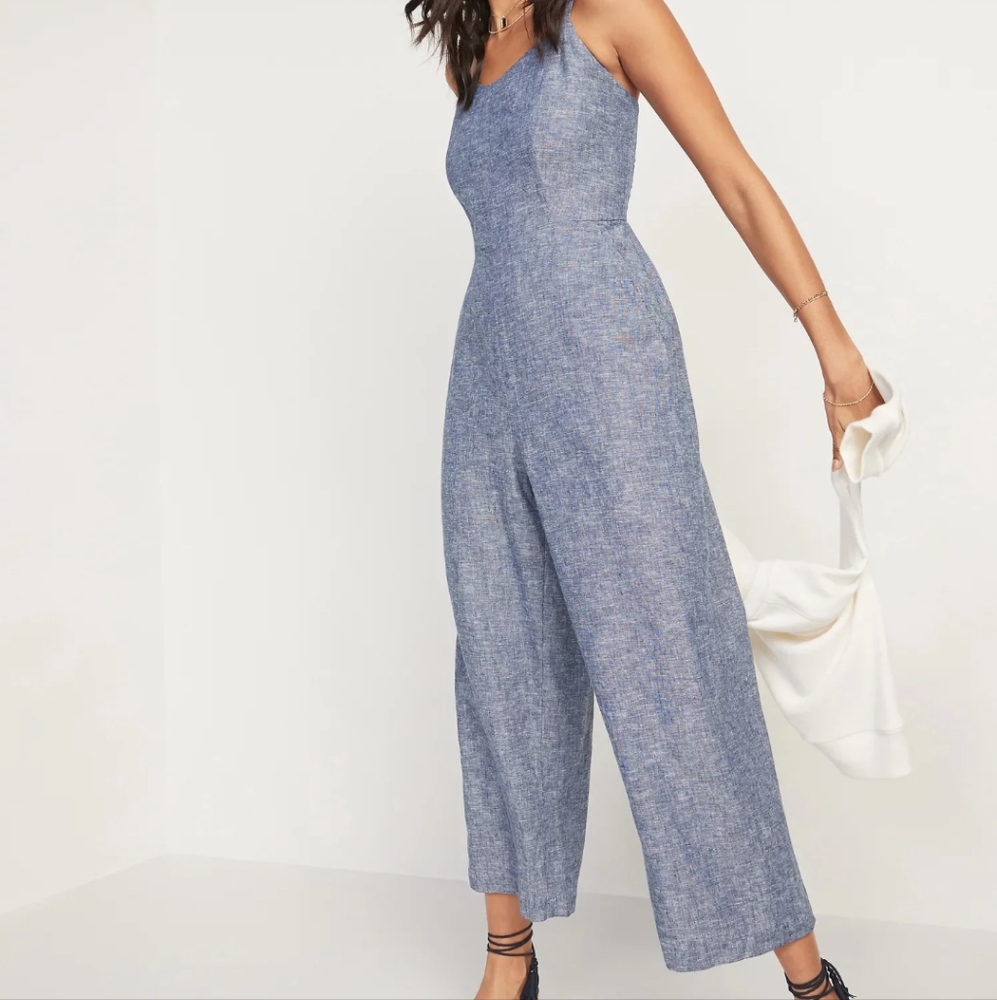 Cropped Summer Jumpsuit